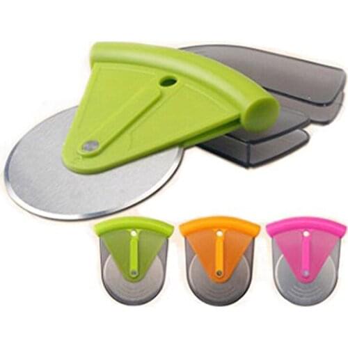 1PC Stainless Steel Pizza Wheels Round Shape Pizza Cutter Plastic Handle Pizza Knife Cutter Pastry Pasta Dough Baking Tools 25