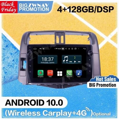 128G Carplay Android 10 Screen Player For Toyota Prado 2010 2011 2012 2013 GPS Navigation Auto Radio Audio Stereo Wifi Head Unit