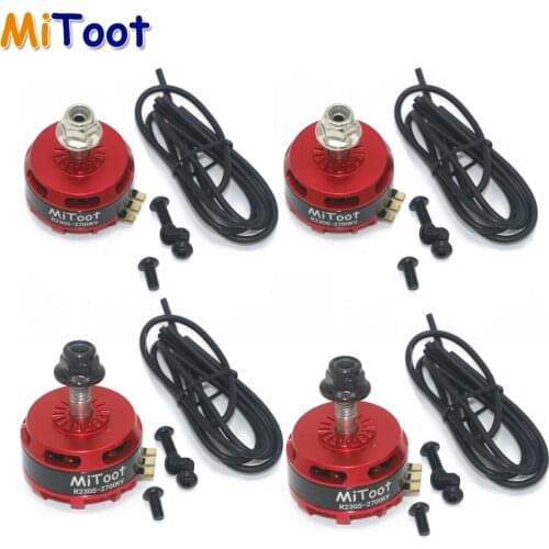 4pcs/lot Mitoot R2305 2700kv 3-5S Brushless Motor for Martian QAV-R 220mm FPV RC Racing Drone