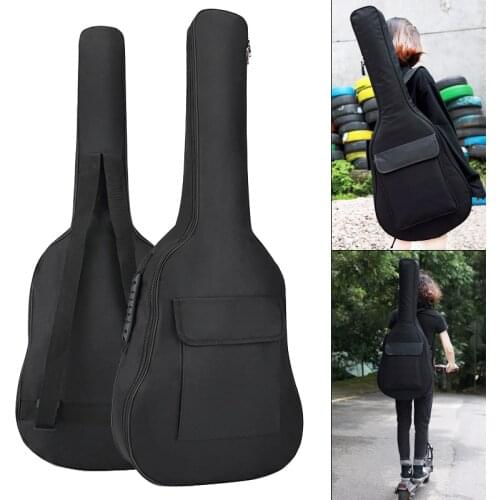 36 Inch Guitar Case Gig Bag Double Straps Oxford Fabric Thickening Soft Cover Waterproof Acoustic Classical Guitar Backpack