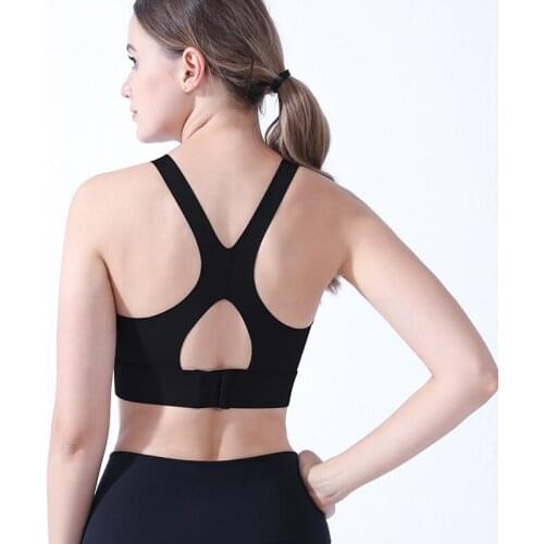 Fitness-Training Beauty Back Push Up Underwear White Strappy Yoga Sports Bra Tank Crop Top Athletic Vest Gym Sportswear WX02
