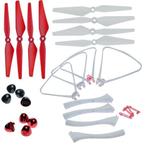 RC Quadcopter Spare Part Set Propeller Blade Cover Landing Skid kit for Syma X8PRO X8SC X8SW RC Drone Helicopter Accessories