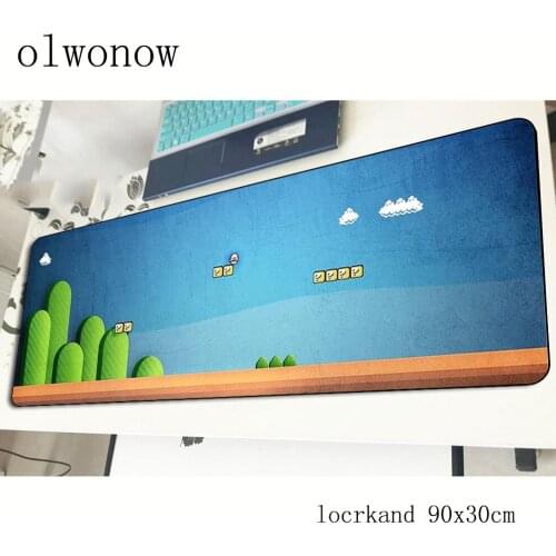 Hot 900x300x2mm mario mouse pad gaming mousepad cheapest gamer mouse mat pad game computer Fashion padmouse laptop play mat