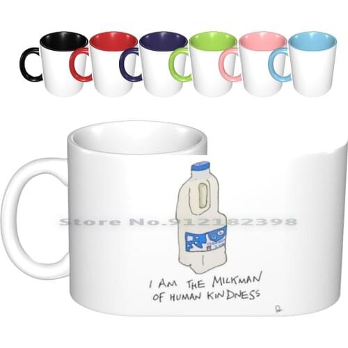 Milkman Of Human Kindness. Ceramic Mugs Coffee Cups Milk Tea Mug Milkman Billy Bragg London Singer Music England Lyrics Left