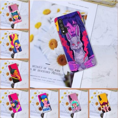 Soft Silicone Transparent Cool Girl Cartoon Phone Case For Huawei Nova 5t 5i 5 Pro 5z For Huawei Nova 7 6 Se Pro 5G Back Cover