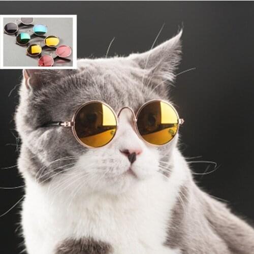 2020 New Cat Dog Pet Glasses Doll Toy Cute Eye-wear Pet Sunglasses Baby toy Pets Photos Props Accessories 4 Colors