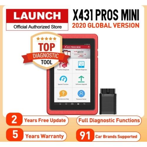 Official Launch X431 Pros Mini Auto Diagnostic Tool Full System X-431 Car Scanner ECU Coding 2 Years Free Update