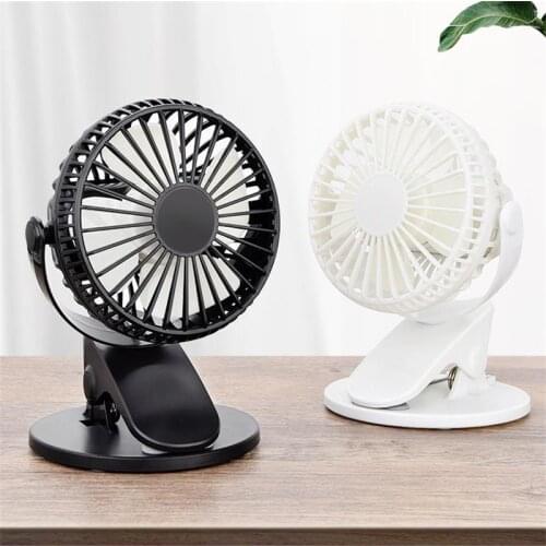 YenvK Portable Multifunction Clip Fan USB Rechargeable 360degree Rotating Ventilator With Air Cooler Fan