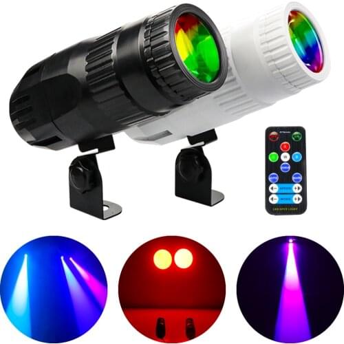 LED 15W RGBW 4IN1 Beam Light Spotlights DJ Disco Party Dance Bar Xmas Wedding Museum Stage Lighting Effect With Remote Control