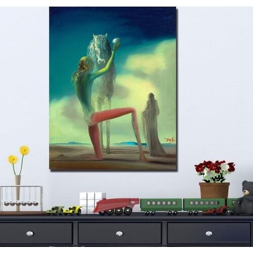 Salvador Dali The Death Knight Canvas Painting For Living Room Home Decoration Oil Painting Printing On Canvas Wall Painting