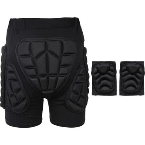 Outdoor Cycling Riding Sports Hips Protective Shorts Knee Pads Set Skate Skiing Ultralight Breathable Protect Safe Short Trouser