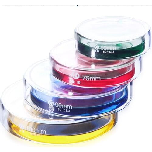 60mm to 200mm Borosilicate Glass Petri Dishes Cell Sterile Culture Dish Lab Supplies