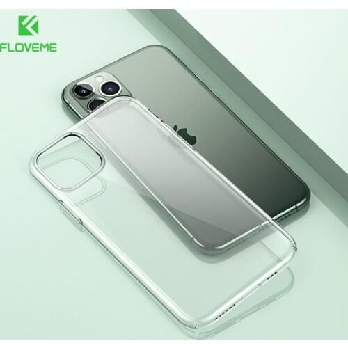 FLOVEME Ultra Thin Clear Phone Case For iPhone 12 7 Case Silicone Soft Back Cover For iPhone 11 12 Pro XS Max X 8 7 6s Plus 5 SE