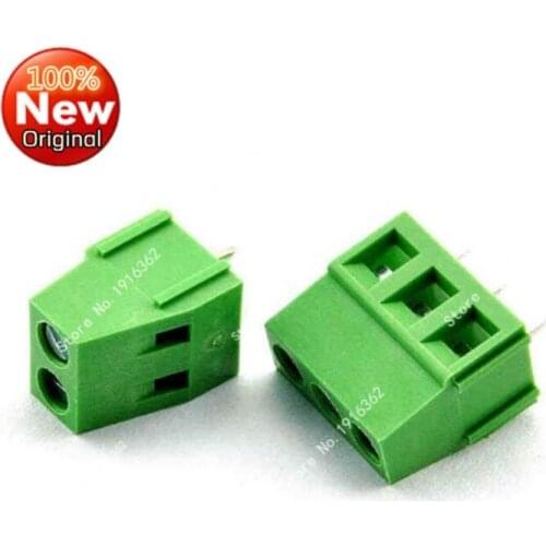 500PCS/Lot KF128-2P KF128 2Pin DG128 5.08MM 300V 10A 2P screw terminal block connector