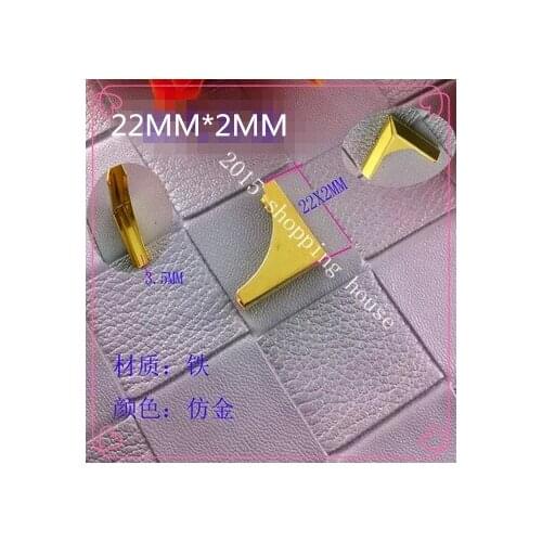 High-grade refined metal corner creative notebook notebook stationery gold color 22mm*2mm