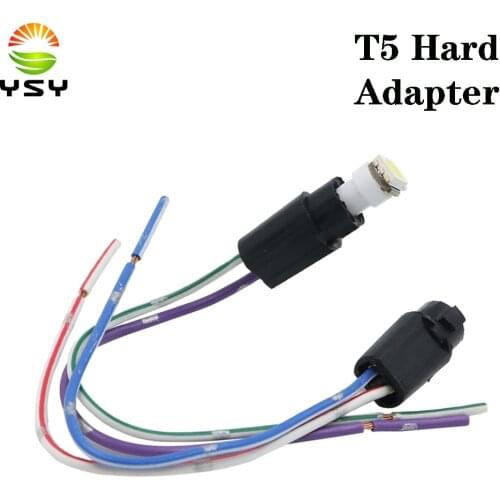 YSY 1pcs T10 W5W T5 hard sclerosal bulb holder adapters cable LED Bulb Connector Socket Wedge Base Light Bulb plug