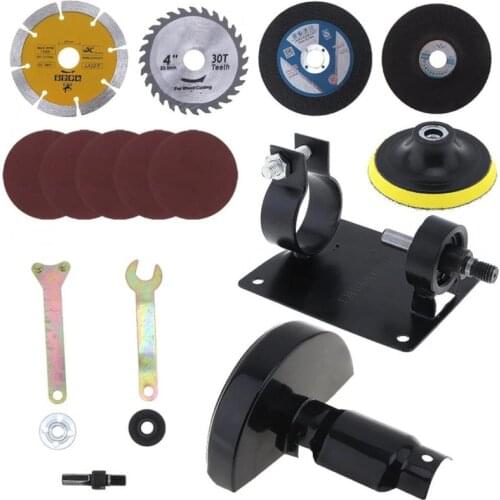 17pcs/set Electric Polishing Seat Electric Drill Cutting Seat Conversion Tool Accessories Cutting Holder for Grinding Cutting