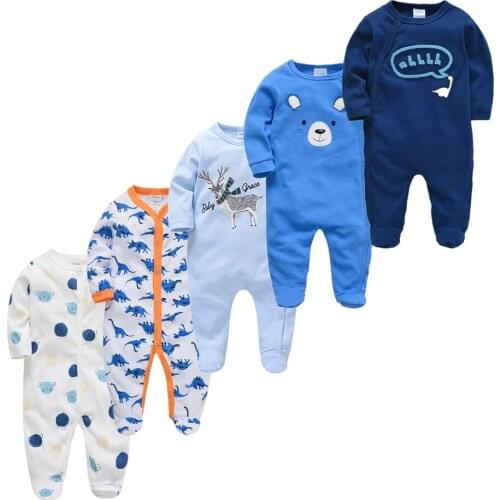 5pcs baby onesies Roupas bebe de Baby Girl Boy Pijamas bebe fille Cotton Breathable Soft ropa bebe Newborn Sleepers Baby Pjiamas