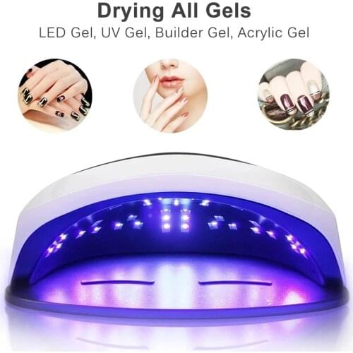 72W Phototherapy Nail Extension Nail Polish Baking Therapy Nail Lamp Intelligent Induction Phototherapy Nail Dryers