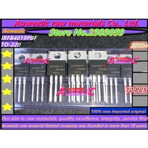 Aoweziic 2018+ 100% new imported original IRFB4019PBF IRFB4019 TO-220 N Channel MOS Field Effect 17A 150V