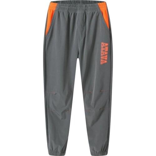 Boys Casual Prevention Mosquito Run Teenager Pants Breathable Clothes Child Pants Football Kid Quick-drying Sports Pant