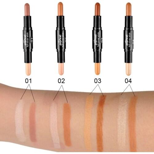 Double-ended Contour Popfeel Concealer Hide Blemish Dark Circle Cream Concealer Base Cream Contouring Camouflage Cosmetics Found