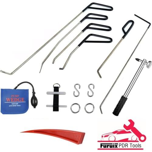 Tool Rod Hook Tool Paintless Dent Repair Hail Hammer Dent Removal Kit for Automotive Dent Repair