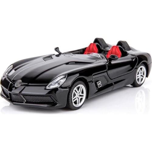 Hot 1:32 scale wheels Convertible benz SLR sport car metal model with light and sound diecast pull back vehicle toys