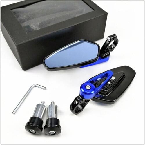 Motorcycle Accessories 7/8" 22mm Bar End Rear Mirrors Blue glass for KTM DUKE 2004- 2017 2018 2019 2020 XCF XCW SX SXF XC