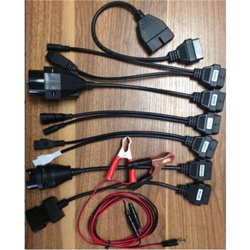 OBD OBD2 full set 8 car cables work for vd tcs cdp cables Car Cable diagnostic Tool Interface cable