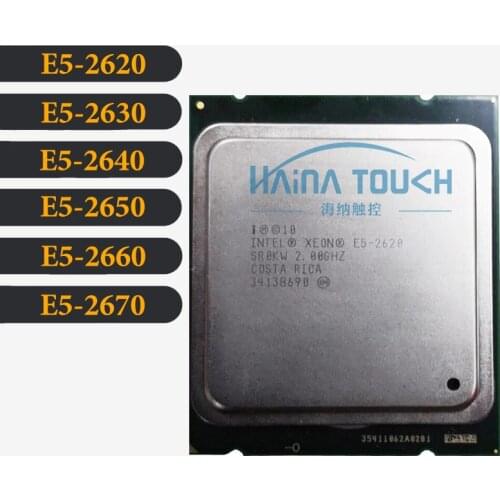 Original Intel Xeon E5-2620 2630 2640 2650 2660 2670 CPU Processor 95W E5 2620 2.0GHz 6-Core 15M LGA 2011 Tested 100% Working