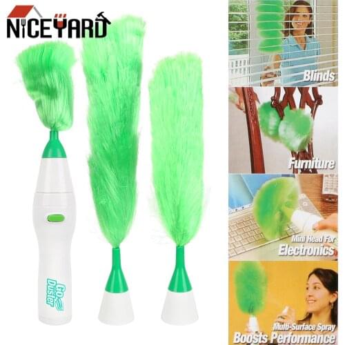 NICEYARD Dust Cleaner Brush Multifunctional Electric Feather Duster Window Bookshelf Soft Microfiber For Home Furniture Car