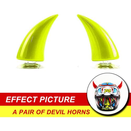 NEW Mens Motorcycle helmet Accessories Devil Horns Demon horn helmets for moto helmets decoration