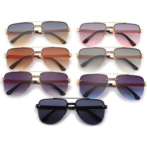 Rimless Sunglasses Women 2021 Luxury Brand Frameless Sun Glasses For Men Frame Vintage Sunglass Gafas De Sol