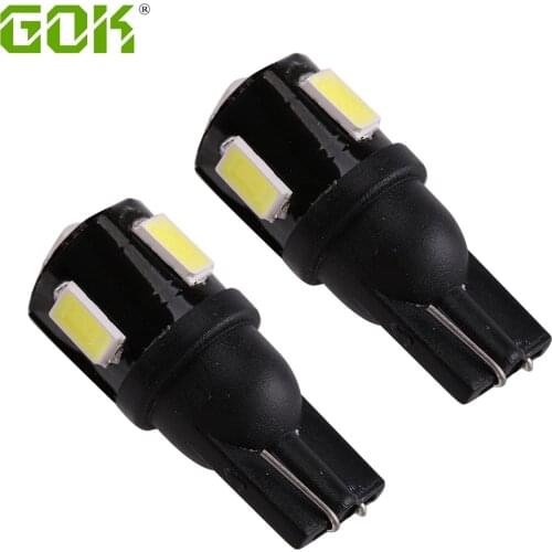 10Pcs T10 W5W Led Bulb 194 168 Car Interior led 6smd 5730 Dome Reading Lamp License Plate Light Clearance Auto Led Bulb 6000K