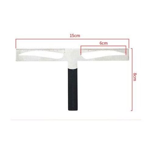 Alloy Stencil Brow Location Rule Tattoo Semipermanent Makeup Eyebrow Shaping Tool Tatoo Accesories Positioning Levelling Ruler