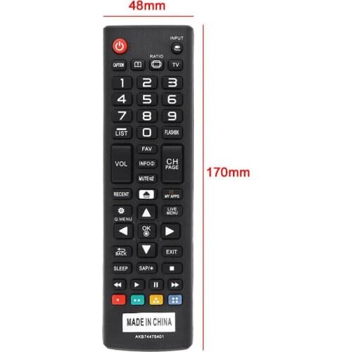 Universal IR 433MHz Replacement TV Remote Control with 10M Remote Control Distance Suitable for AKB74475401