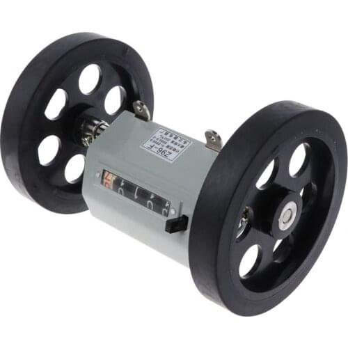 Z96-F Mechanical Length Distance Meter Counter Double Rolling Wheel 0-9999.9m