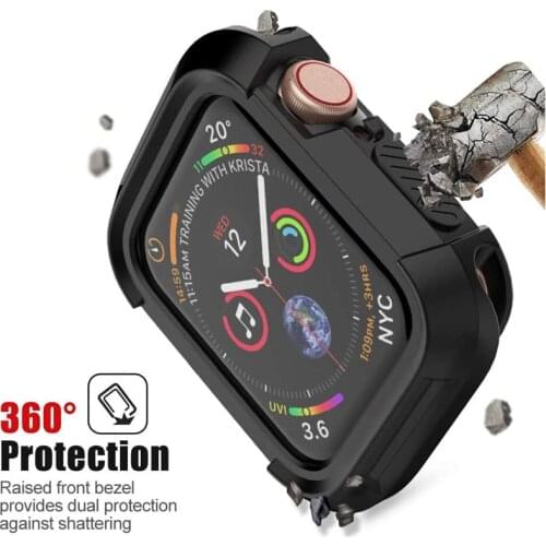 Protective Bumper For Apple Watch SE Series 6 Case 44mm 40mm Rugged Shockproof Protector For Applewatch 5 4 iWatch 42mm 38mm