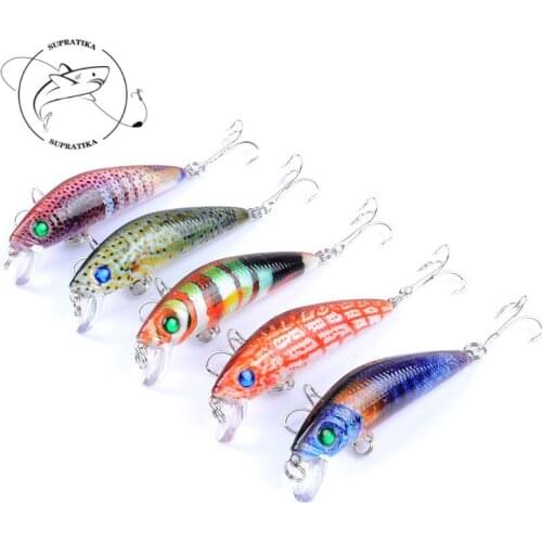 1Pcs 3D Eyes Minnow Fishing Lure 7cm/8.2g Crankbait Wobblers Artificial Plastic Hard Bait Isca Swimbait Tackle Gear