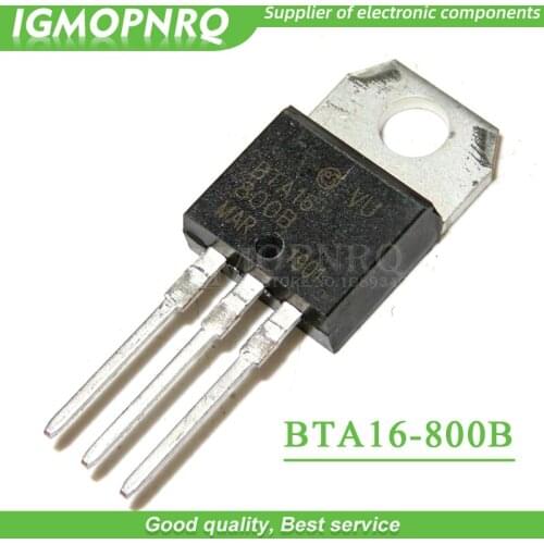 100pcs BTA16-800B TO-220 BTA16-800 TO220 BTA16 800V 16A new and original