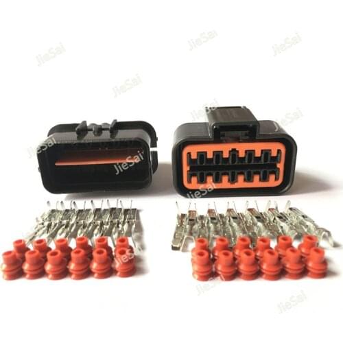 12 Pin PB625-12027 PB621-12020 Gas Accelerator Pedal Connector Automotive Connector For 99-05 VW Jetta Golf GTI MK4 Audi