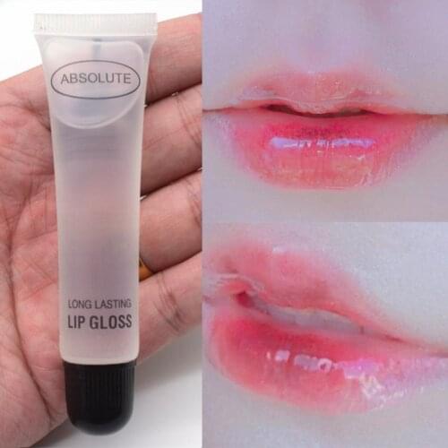 2PCS Sexy Big Lips Plumper Base Moisturizer Lip Gloss Matte To Glitter Lipstick Transparent Waterproof Volume Clear Lip Oil TSLM