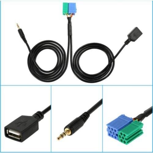 3.5 AUX Jack Connection Adapter 20P Wire For IPod Mobile Phone Car