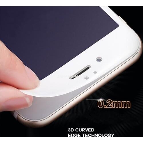 4D Full Cover Carbon Fiber Tempered Glass for iPhone 8 7 6 6S PLUS Soft Edge Screen Protector For iPhone X XS Max XR Film Glass