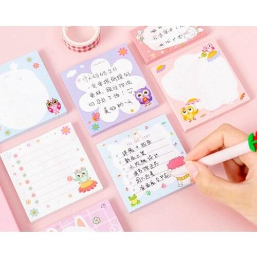 5pcs memo pad sticky cartoon notes notepad kawaii cat stationery Self-Adhesive pepalaria office school supplies