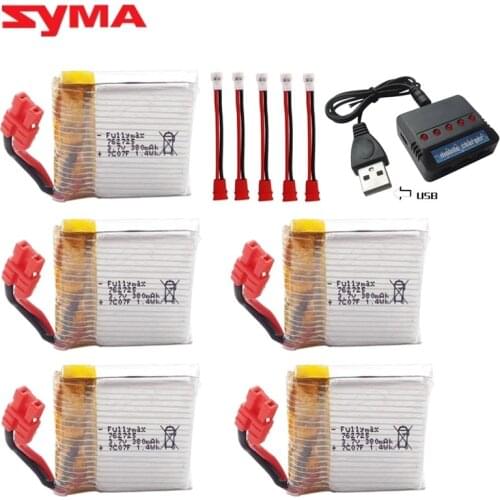 3.7 V 380mAh battery for SYMA X21 X21W x26 X26A Battery remote Control drone parts with X21 X21W charger Sets