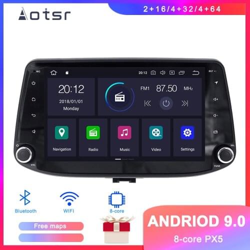 DSP PX6 Android 9 Car DVD Player GPS Navigation For Hyundai i30 2017 2018 Auto Stereo Radio Multimedia player Head Unit Recorder