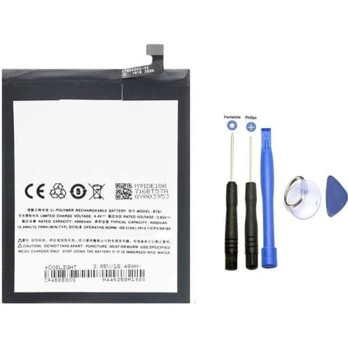 BT61 4000mAh Phone Battery ForMeizu M3 Note L681 L681H L Version Mobile Phone replacement battery with Repair Tools