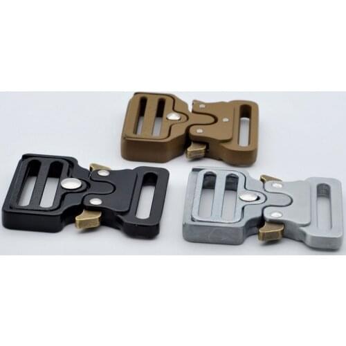 25-50mmQuick Side Alloy Release Buckle Outdoor Tactics Belt Strap Webbing Adjustment Buckle DIY Clothing outdoor Accessory